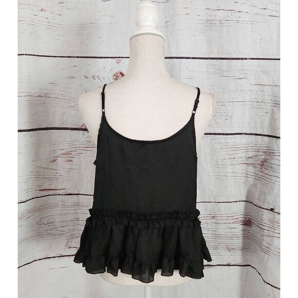 House of Harlow 1960 Ruffle Tie Front Cami Tank Size Medium - Picture 4 of 7